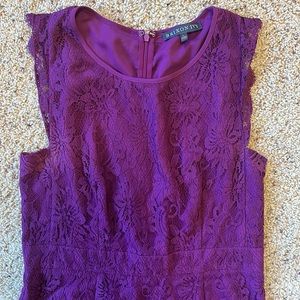 Purple lace dress